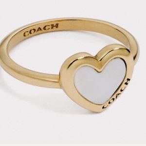 Coach heart ring